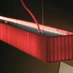 Tekno - LP 120 Lamp Pendant Lamp T5 39w Cinta translucent Roja