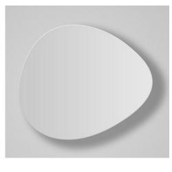 Tria - 01 luz de parede LED 8,7w branco Lacado Satin
