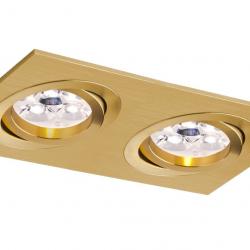 2012 Einbauleuchten von 2 leuchten Gx53 Aluminium Gold