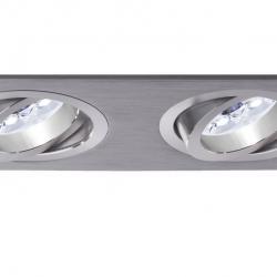 3012 Recessed of 2 lights rectangular Gx5.3 Aluminium