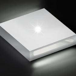 8033 luminare di orientacion quadrato 3uds LED bianco opaco