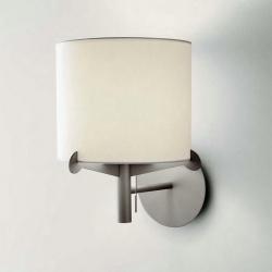 Aura Wall Lamp metallic lead lampshade plisada beige