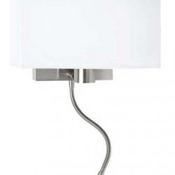 Weekend Wall Lamp Chrome white lampshade