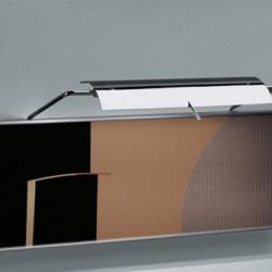 Gallery a Aplique Iluminacuadros con Reflector en angulo recto 15cm plomo metalizado