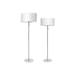Aitana lámpara of Floor Lamp ø50cm metallic lead white lampshade