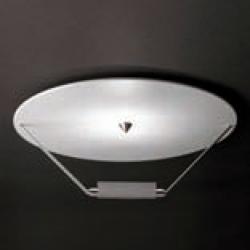 Disc ceiling lamp white/Nickel