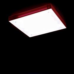 caixa C 70 lâmpada do teto 4xG5 24w Vermelho Transparente dimer