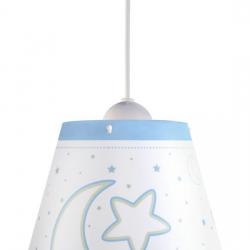 MOON luz Azul Lámpara Infantil Colgante