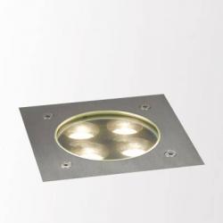 Tactic 4 S Square WW Recessed suelo LED 4x1w 300ºK