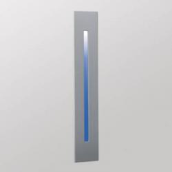 Inlet S retangular 1x1w LED Azul branco