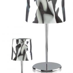 Berta Table Lamp Small 1xE27 Fabric semi-translúcido