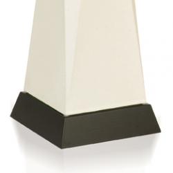 Obelisk Lâmpada de mesa Pequena 1xE 14 Algodon