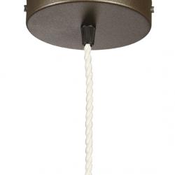 Stand lamp Pendant Lamp Round Brown cable Transparent