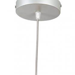Supporto lampada Lampada a sospensione Rotonda Grigio cavo Trasparente