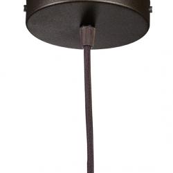 Stand lamp Pendant Lamp Round Black cable Transparent