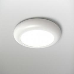 Emma luz de parede/Plafon metalico laca branca Satin liso