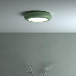Emma luz de parede/Plafon metalico Verde palido 17,5W