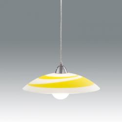 KARINA suspension Lamp Chrome.Yellow SPIRAL D40