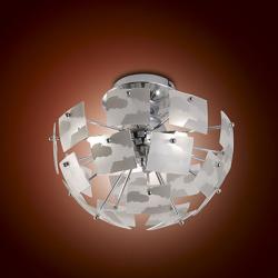 Urania ceiling lamp Silver Leaf ø35
