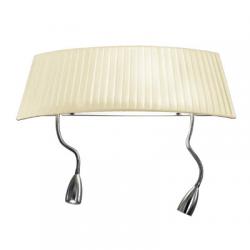 Dorotea Wall Lamp L.50 beige Plisado + LED