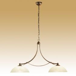 BYRON suspension Lampe 2 leuchten gealtert Bronze