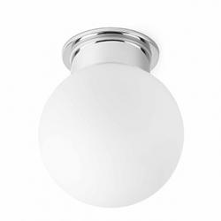 Cora ceiling lamp Chrome and white 1xE27 60w