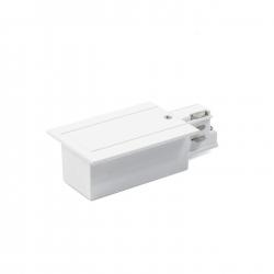 Header alimentación Track three-phase Recessed right white
