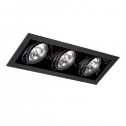 Gingko Recessed Ceiling adjustable 3xQR-111 100w Black