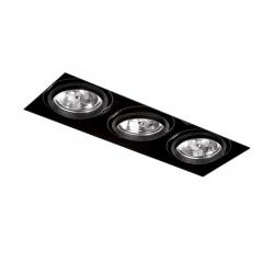 Gingko Recessed Ceiling adjustable 3xQR-111 100w Black / without Framework