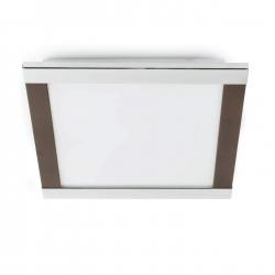 Azor 2 ceiling lamp Square 3x2G11 36w Brown + Chrome
