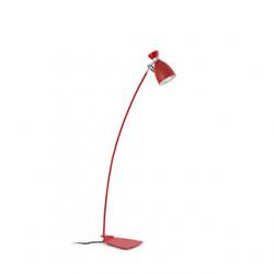 Retro lámpara von Stehlampe Rot e14 40w
