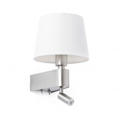 Room Wall Lamp E27 20W with lector LED 2700k - white