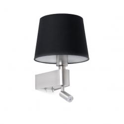 Room Wall Lamp E27 20W with lector LED 3W 3000K - Black