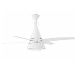 Wind Ventilator 132cm 3 klingen 2xE27 20w weiß