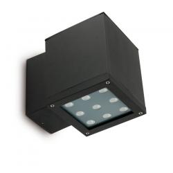 Omikron Aplique Exterior negro LED 3w