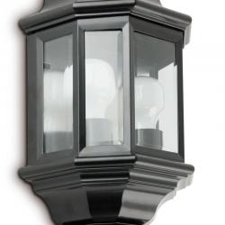 Orly Medium Wall Lamp Outdoor Black 2L 13w