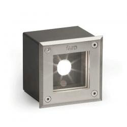 Led 18 Recessed Outdoor steel Inox Square LED 3w