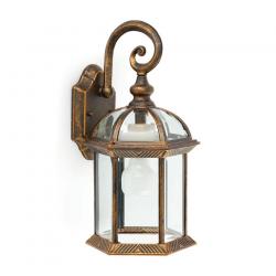 Teruel Wall Lamp Outdoor Gold aged 1L 20w