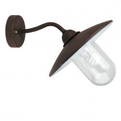 Wally 2 Wall Lamp Outdoor Brown Oxide 1L 13w