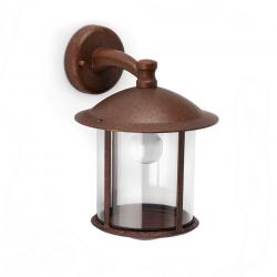 Barbate Wall Lamp Outdoor Brown Oxide 1L 60w