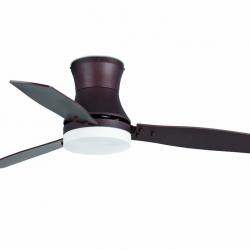 Tonsay Fan with light 3 blades ø132cm 2xE2 Brown