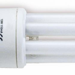 Bombilla Fluorescentebajo consumo Mini 3U T3 E14 13w 2700K