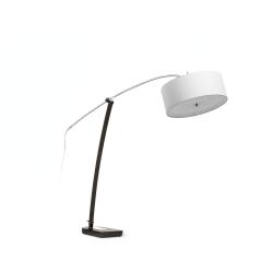 Atenea lámpara of Floor Lamp 3xE27 20w Wengue/Chrome
