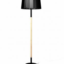 Mix lámpara de Lampadaire Noir 1 E27 60w