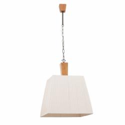 Thym Pendant Lamp Wood 1 E27 60w