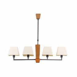 Thym Pendant Lamp Wood 4 E14 40w L:810
