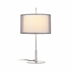 Saba Lampe de table níquel Mat E27 40w H60