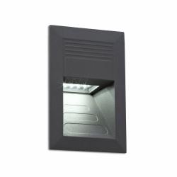 Sula Empotrable Pared LED 1x1.5w gris oscuro