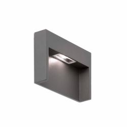 Jeff Empotrable Pared LED 1x3.4w 4000ºK 60Lm gris