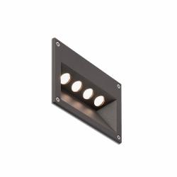 Citrus 4 Empotrable Pared 4xLED CREE 1w/led gris oscuro